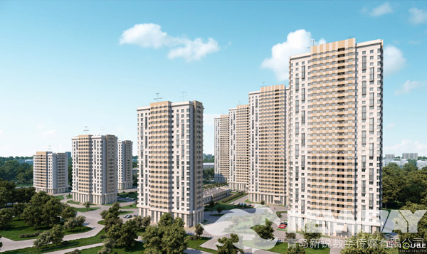 某高端住宅小区建筑全景动画