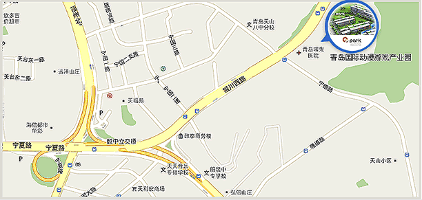青岛新锐3D动画公司位置地图