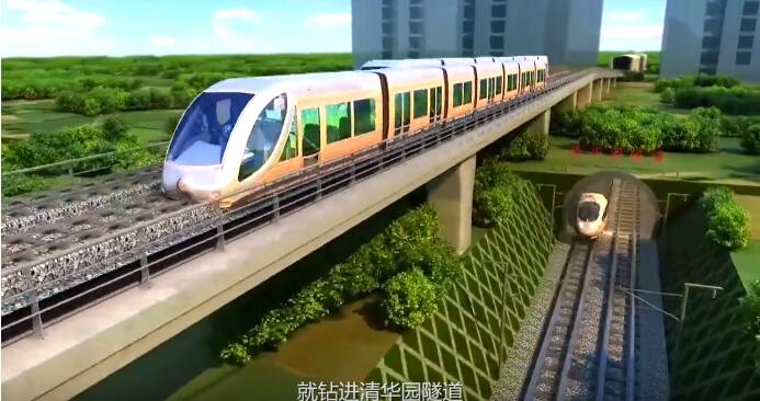 中国高铁新标杆中清华园隧道运行的三维模拟