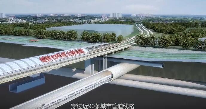 中国高铁新标杆中三维模拟管道铁路